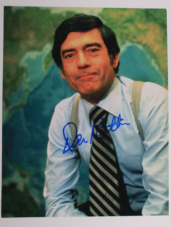 Dan Rather Signed Autographed Glossy 11x14 Photo - COA Matching Holograms