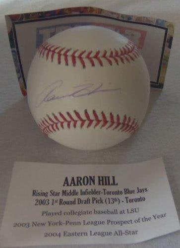 Aaron Hill Signed Autographed Official Major League (OML) baseball - TriStar Authenticated