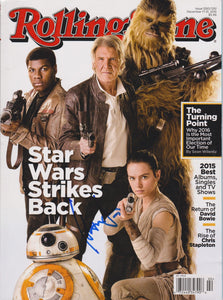 Harrison Ford Signed Autographed Complete "Rolling Stone" Star Wars Magazine - COA Matching Holograms