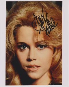 Jane Fonda Signed Autographed "Barbarella" Glossy 8x10 Photo - COA Matching Holograms