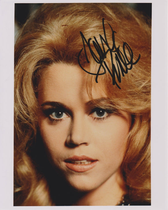 Jane Fonda Signed Autographed 