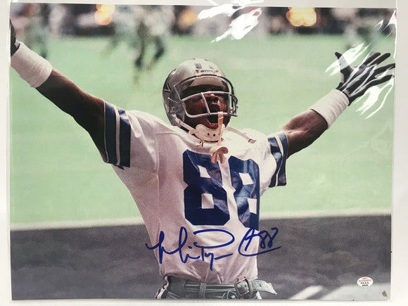 Michael Irvin Signed Autographed Glossy 11x14 Photo Dallas Cowboys - PAAS COA