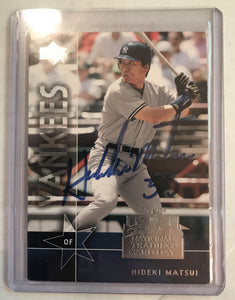 Hideki Matsui Signed Autographed 2004 UD National Trading Card Day Baseball Card - New York Yankees