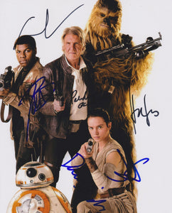 Star Wars Force Awakens Cast Signed Autographed Glossy 8x10 Photo - COA Matching Holograms