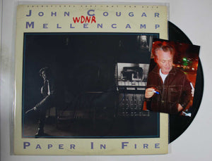 John Mellencamp Signed Autographed "Paper In Fire" Record Album - COA Matching Holograms