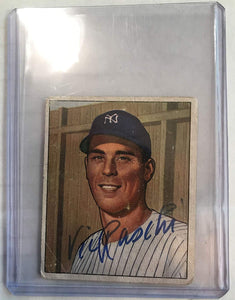 Vic Raschi (d. 1988) Signed Autographed 1950 Bowman Baseball Card - New York Yankees