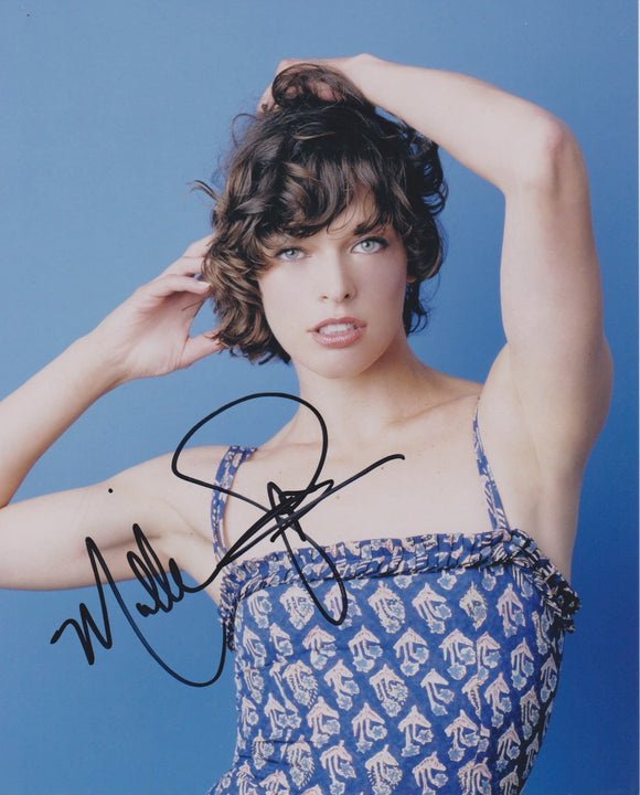 Milla Jovovich Signed Autographed Glossy 8x10 Photo - COA Matching Holograms