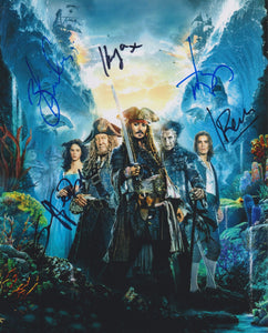 Pirates of the Caribbean Cast Signed Autographed Glossy 8x10 Photo - COA Matching Holograms