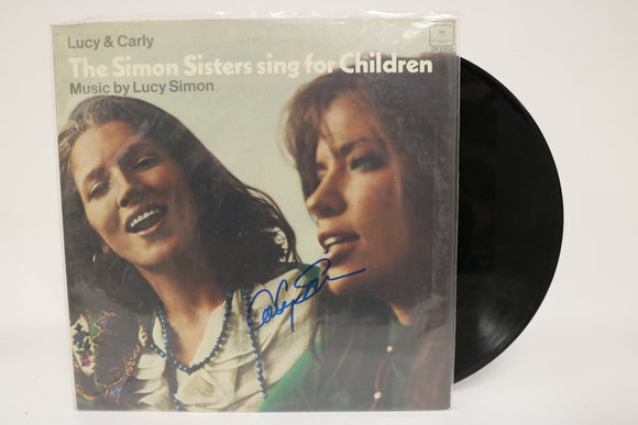 Carly Simon Signed Autographed 'The Simon Sisters Sing for Children' Record Album - COA Matching Holograms
