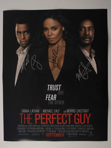 Sanaa Lathan, Michael Ealy & Morris Chestnut Signed Autographed "The Perfect Guy" Glossy 16x20 Photo - COA Matching Holograms