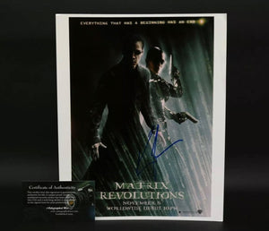 Keanu Reeves Signed Autographed "The Matrix" Glossy 8x10 Photo - COA Matching Holograms
