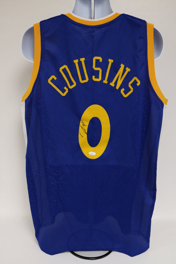 DeMarcus Cousins Signed Autographed Golden State Warriors Blue Basketball Jersey - JSA COA