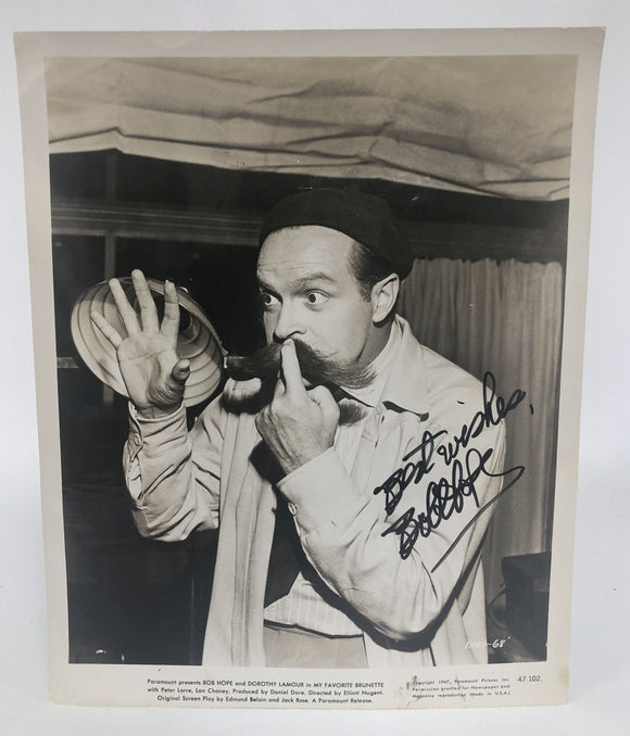 Bob Hope (d. 2003) Signed Autographed Vintage Glossy 8x10 Photo - COA Matching Holograms