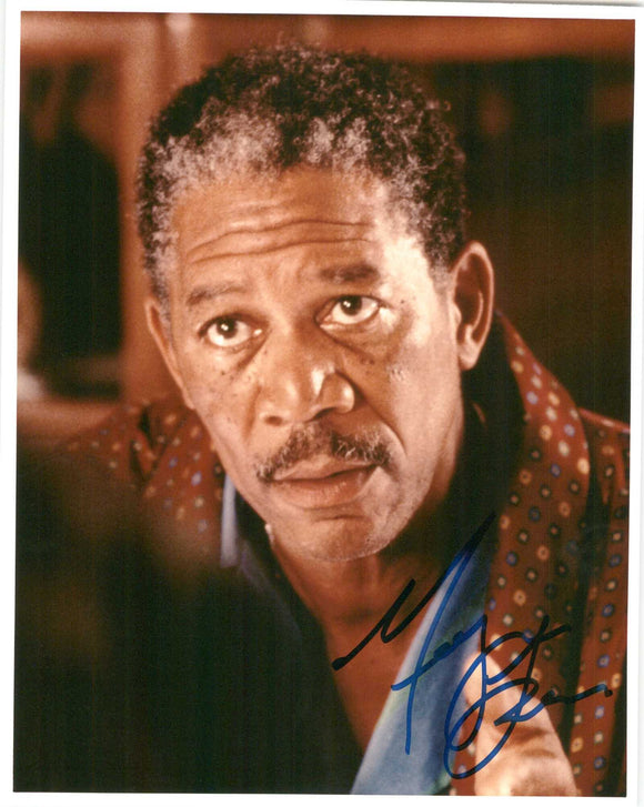 Morgan Freeman Signed Autographed Glossy 8x10 Photo - COA Matching Holograms