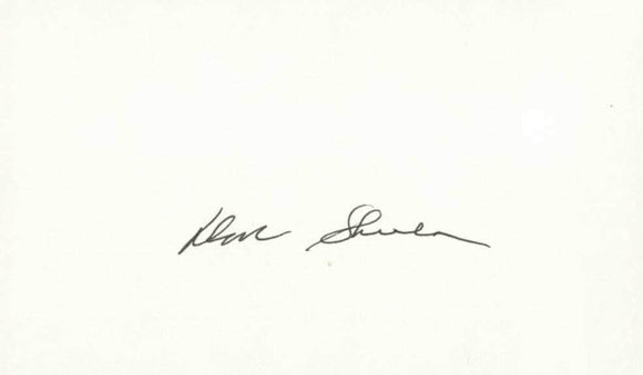 Don Shula Signed Autographed 3x5 Index Card - COA Matching Holograms
