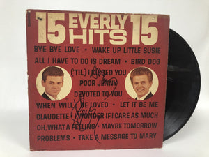 Don Everly & Phil Everly Signed Autographed "15 Everly Hits" Record Album - COA Matching Holograms