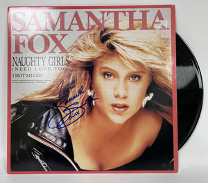 Samantha Fox Signed Autographed "Naughty Girls" Record Album - COA Matching Holograms