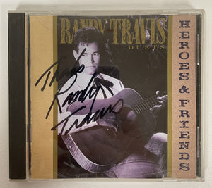 Randy Travis Signed Autographed "Heroes & Friends" Music CD Cover - COA Matching Holograms