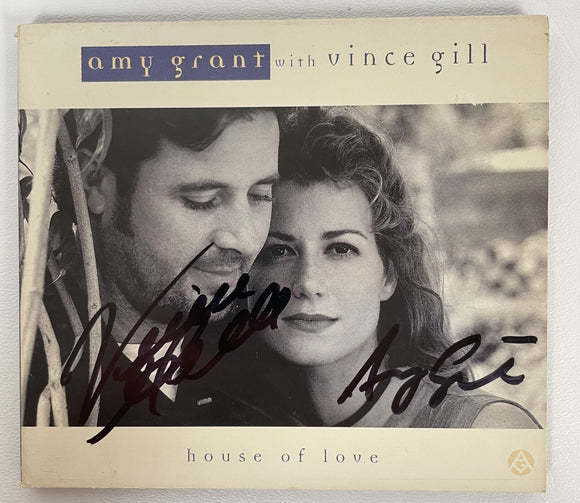 Vince Gill & Amy Grant Signed Autographed 