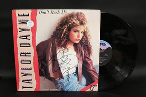 Taylor Dayne Signed Autographed "Don't Rush Me" Record Album - COA Matching Holograms