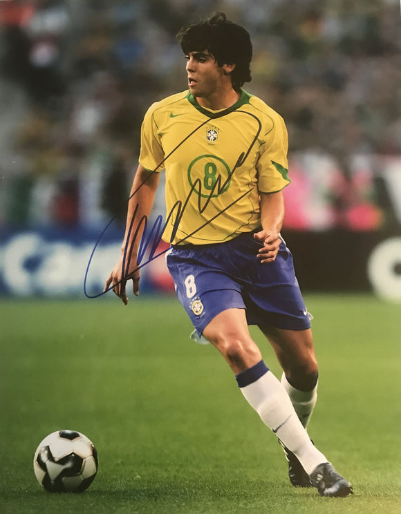 Kaka Signed Autographed Brazil Soccer Glossy 8x10 Photo - COA Matching Holograms