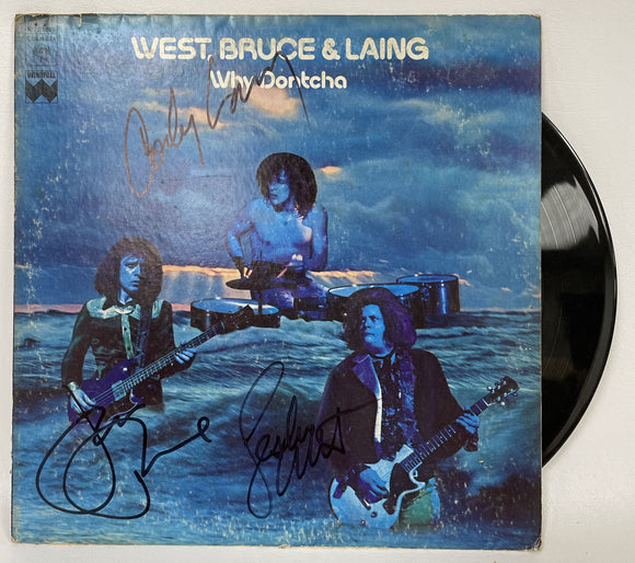 West, Bruce & Laing Signed Autographed 