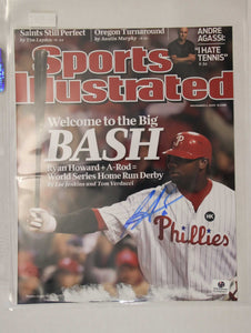 Ryan Howard Signed Autographed Glossy 8x10 Photo Philadelphia Phillies - COA Matching Holograms