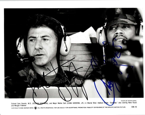 Dustin Hoffman & Cuba Gooding Jr. Signed Autographed 