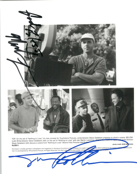 Martin Lawrence & Tim Robbins Signed Autographed 