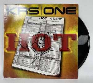 KRS-One Signed Autographed "Hot" Record Album - COA Matching Holograms