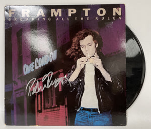 Peter Frampton Signed Autographed "Breaking All the Rules" Record Album - COA Matching Holograms