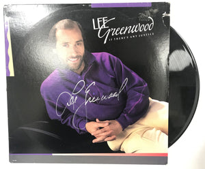 Lee Greenwood Signed Autographed "If There's Any Justice" Record Album - COA Matching Holograms