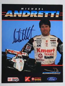 Michael Andretti Signed Autographed Color 8x10 Photo - COA Matching Holograms