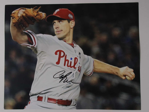 Cliff Lee Signed Autographed Glossy 11x14 Photo Philadelphia Phillies - COA Matching Holograms