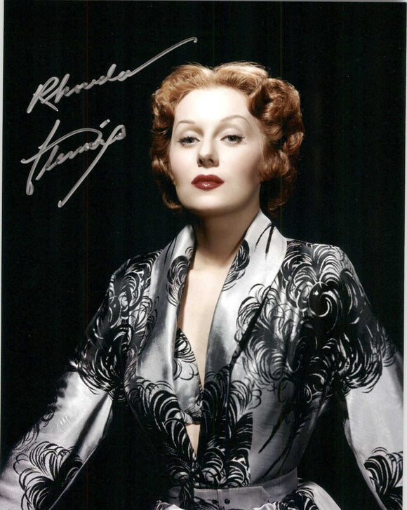 Rhonda Fleming Signed Autographed Vintage Glossy 8x10 Photo - COA Matching Holograms