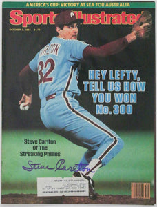 Steve Carlton Signed Autographed 1983 "Sports Illustrated" Magazine Cover - COA Matching Holograms
