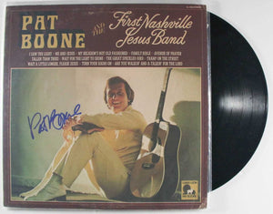 Pat Boone Signed Autographed "First Nashville Jesus Band" Record Album - COA Matching Holograms