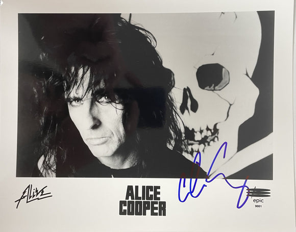 Alice Cooper Signed Autographed Glossy 8x10 Photo - COA Matching Holograms