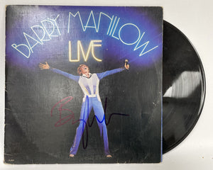 Barry Manilow Signed Autographed "Live" Record Album - COA Matching Holograms