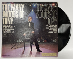 Tony Bennett Signed Autographed "The Many Moods of Tony" Record Album - COA Matching Holograms