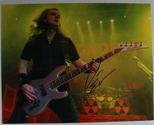 Dave Ellefson Signed Autographed "Megadeth" Glossy 11x14 Photo - COA Matching Holograms