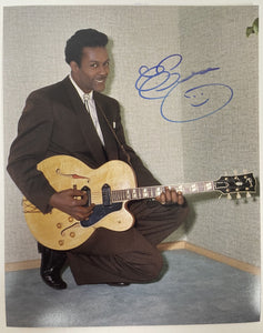 Chuck Berry (d. 2017) Signed Autographed Glossy 8x10 Photo - COA Matching Holograms