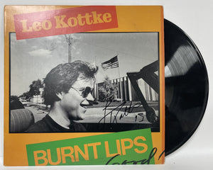 Leo Kottke Signed Autographed "Burnt Lips" Record Album - COA Matching Holograms