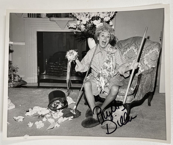 Phyllis Diller (d. 2012) Signed Autographed Glossy 8x10 Photo - COA Matching Holograms