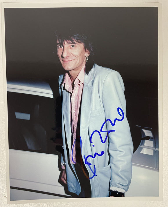 Ronnie Wood Signed Autographed Glossy 8x10 Photo - COA Matching Holograms