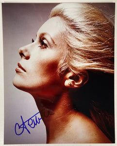 Catherine Deneuve Signed Autographed Glossy 8x10 Photo - COA Matching Holograms