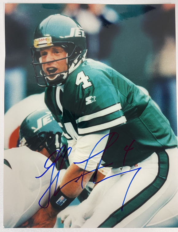 Glenn Foley Signed Autographed Glossy 11x14 Photo New York Jets - COA Matching Holograms
