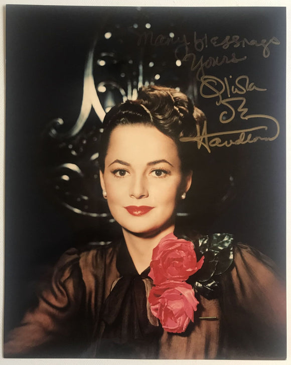 Olivia de Havilland Signed Autographed 