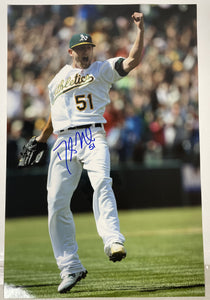 Dallas Braden Signed Autographed Glossy 12x18 "Perfect Game" Photo Oakland A's - Pristine Auction COA