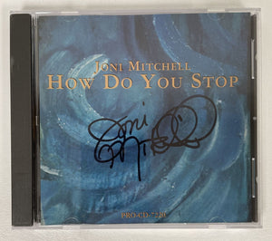 Joni Mitchell Signed Autographed "How Do You Stop" Music CD - COA Matching Holograms